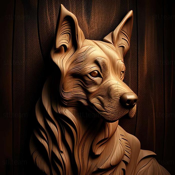 3D model Duke dog famous animal (STL)